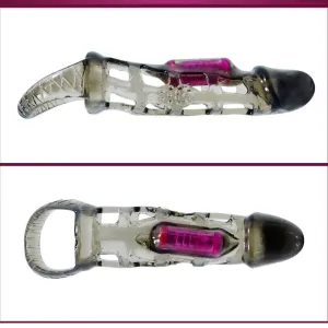 Penisverlngerungshülse mit Vibration und Riemen 13,5 cm von Baile For Him