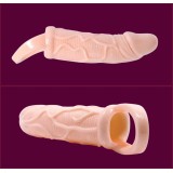 Penisverlngerungshülle mit Vibration und Gurt für Hoden 13,5 cm von Baile For Him | Fesselliebe.de