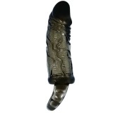 Penis Extender Cover mit Gurt für Hoden Schwarz 13,5 cm von Baile For Him | Fesselliebe.de