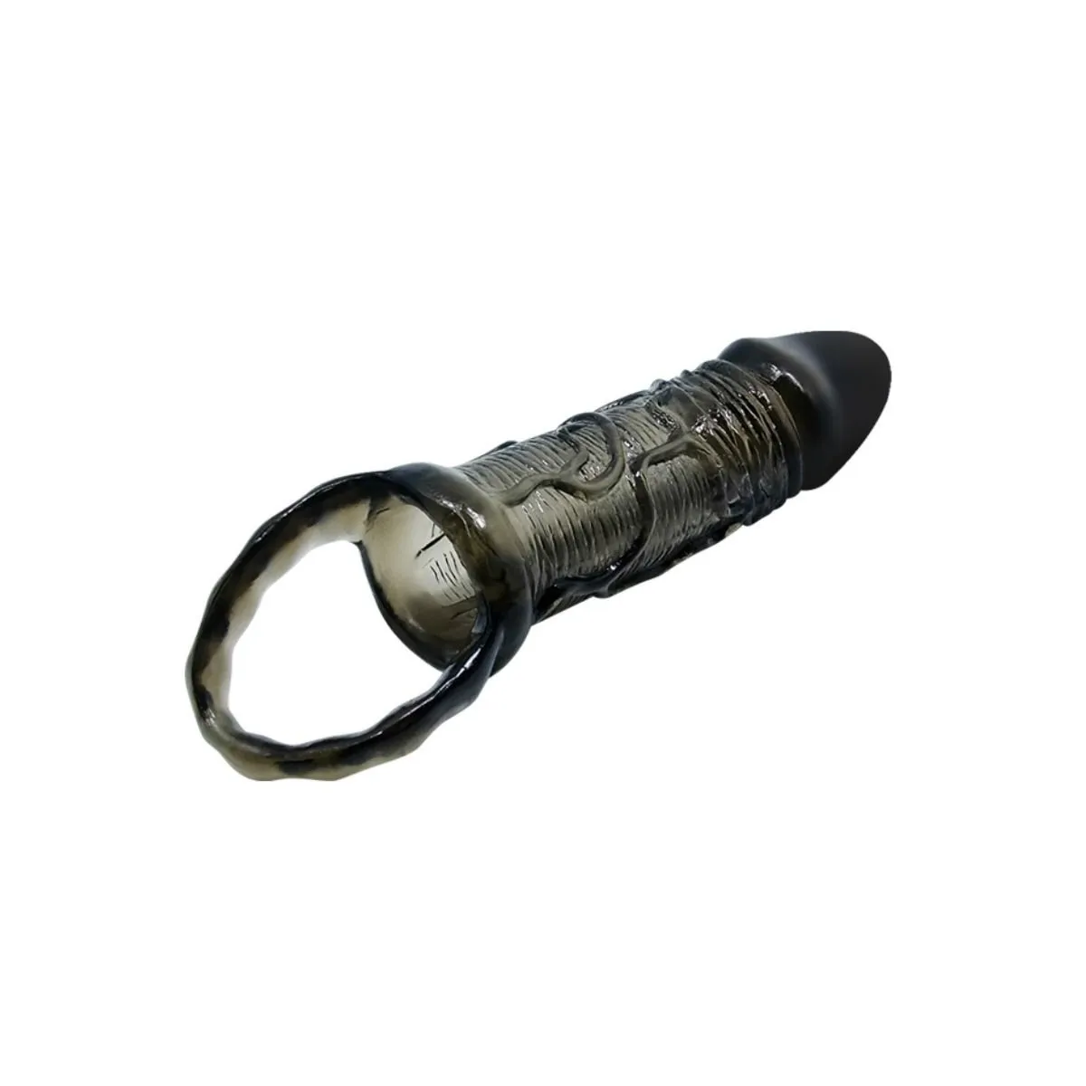 Penis Extender Cover mit Gurt für Hoden Schwarz 13,5 cm von Baile For Him | Fesselliebe.de