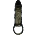 Penis Extender Cover mit Gurt für Hoden Schwarz 13,5 cm von Baile For Him