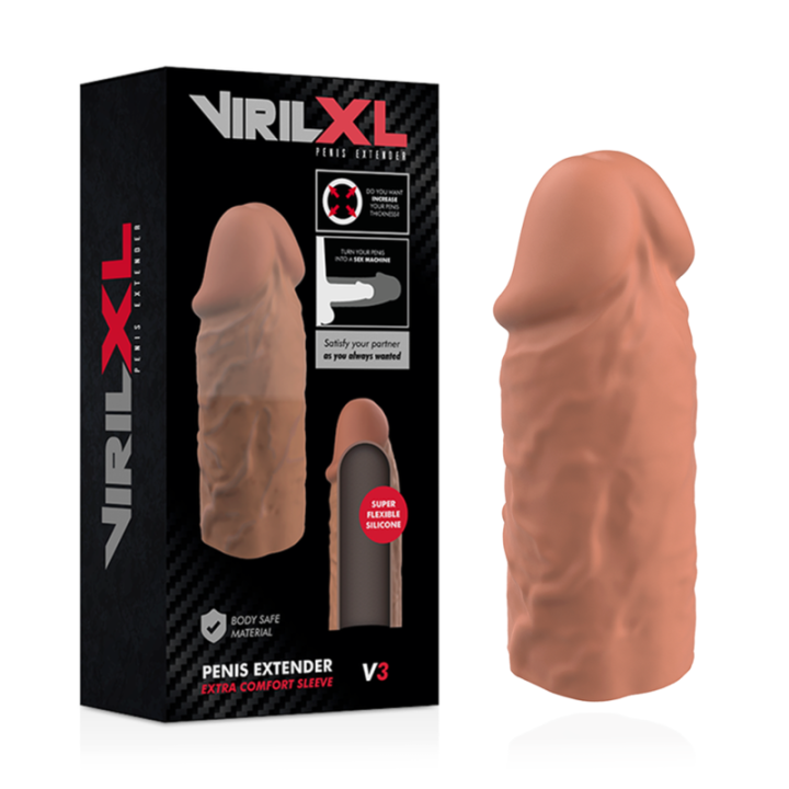 Flüssige Silikon V3 Braune Penisverlängerung von Virilxl | Fesselliebe.de