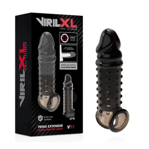 Penisverlängerung und Hülle V11 Schwarz von Virilxl