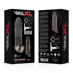 Penisverlängerung und Hülle V11 Schwarz von Virilxl