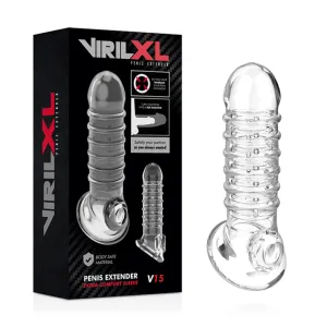 Penisverlängerung und Hülle V15 Transparent von Virilxl