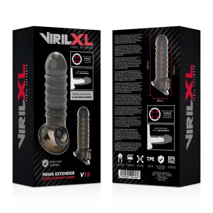 Penisverlängerung und Hülle V15 Schwarz von Virilxl