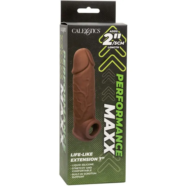 Performance Maxx Lebensnahe Extension 7 Braune Haut von Calexotics | Fesselliebe.de