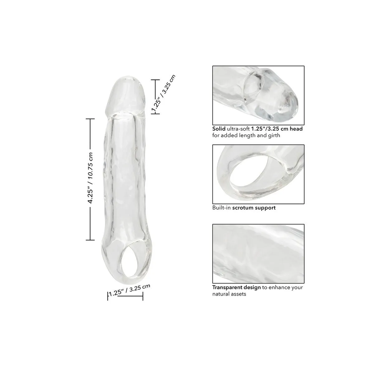 Performance Maxx Clear Extension 5,5 Transparent von Calexotics | Fesselliebe.de
