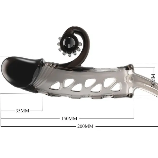 Schwarz verlängerde Hülse von Romance | Fesselliebe.de