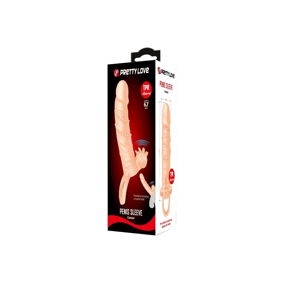 Connor Penishülle + Klitorisstimulator Fleisch von Pretty Love | Fesselliebe.de