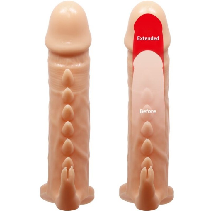 Em mit Penishülle + Klitoris-Stimulator Fleisch von Pretty Love | Fesselliebe.de
