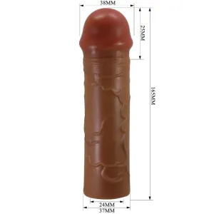 Nile Penishülle mit 2,5 cm Verlängerung Mulatte von Pretty Love