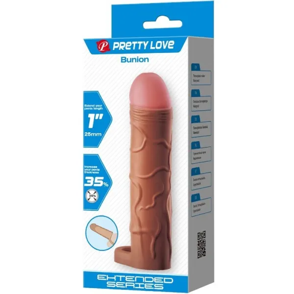 Bunion Penis Sleeve mit 2,5 cm Verlängerung Mulatte von Pretty Love | Fesselliebe.de