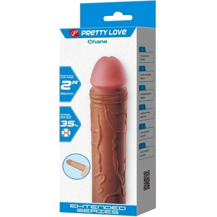 Chane Penishülle mit 5 cm Verlängerung Mulatte von Pretty Love | Fesselliebe.de