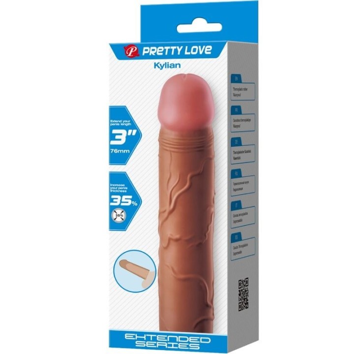 Kylian Penishülle mit 7,6 cm Verlängerung Mulatte von Pretty Love | Fesselliebe.de