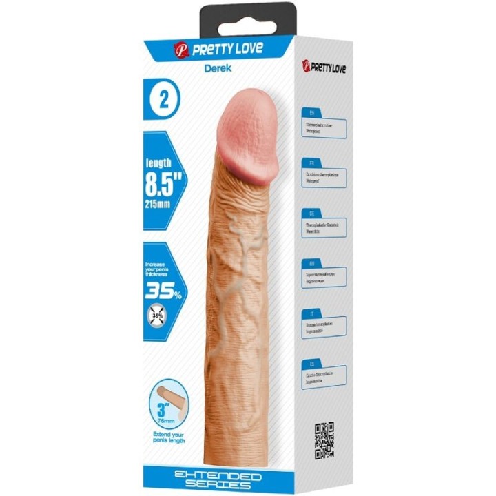 Derek Penishülle mit 7,6 cm Verlängerung Fleisch von Pretty Love | Fesselliebe.de