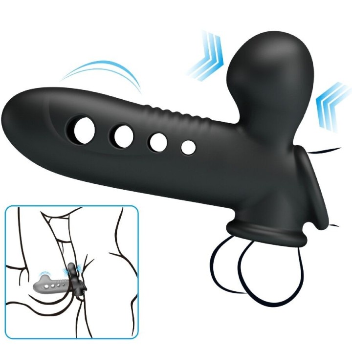Crane Penishülle mit Airbag Schwarz von Pretty Love | Fesselliebe.de