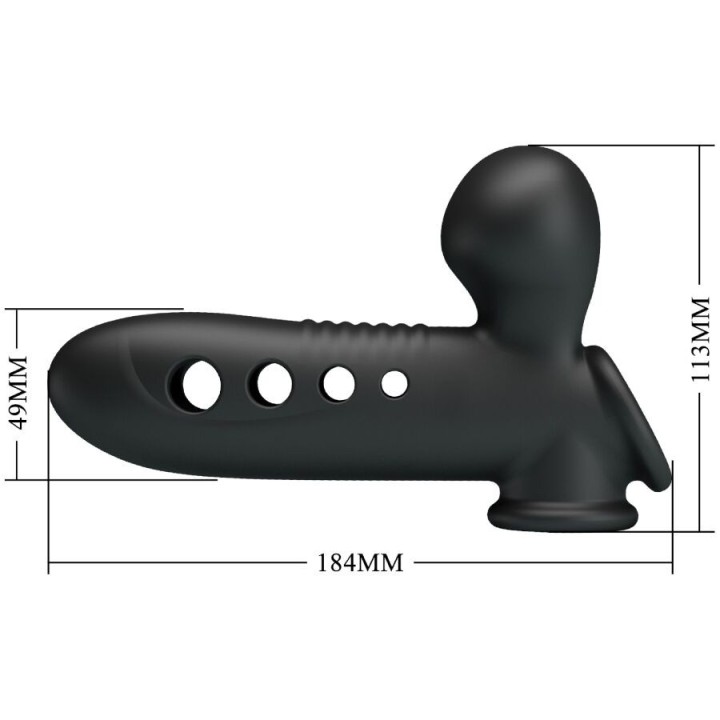 Crane Penishülle mit Airbag Schwarz von Pretty Love | Fesselliebe.de