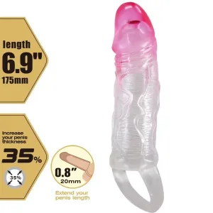 Odes Realistische 2 cm Penisvergrösserungshülse Rosa von Pretty Love