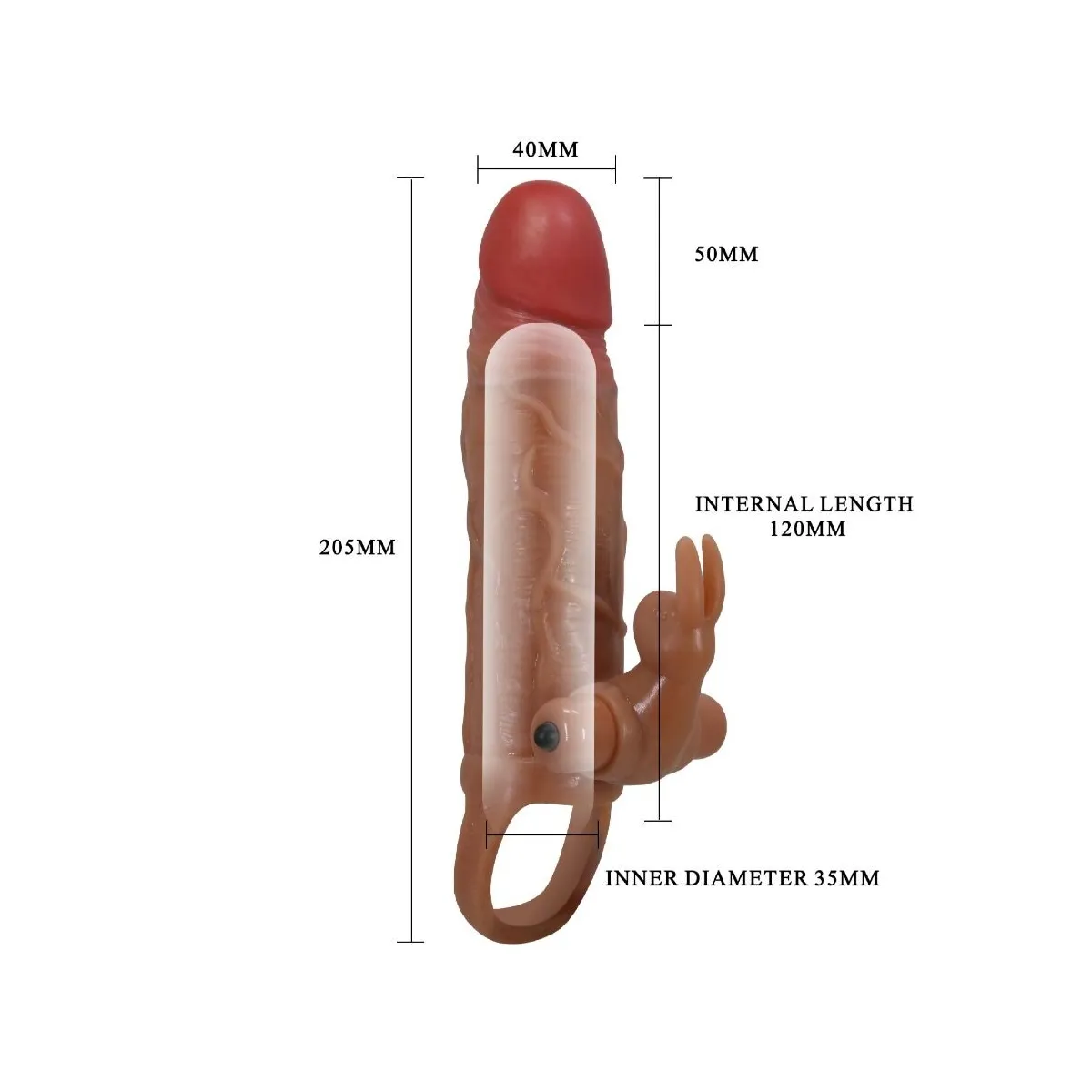 Osmar Penishülle + Vibrierender Klitoris-Stimulator von Pretty Love | Fesselliebe.de