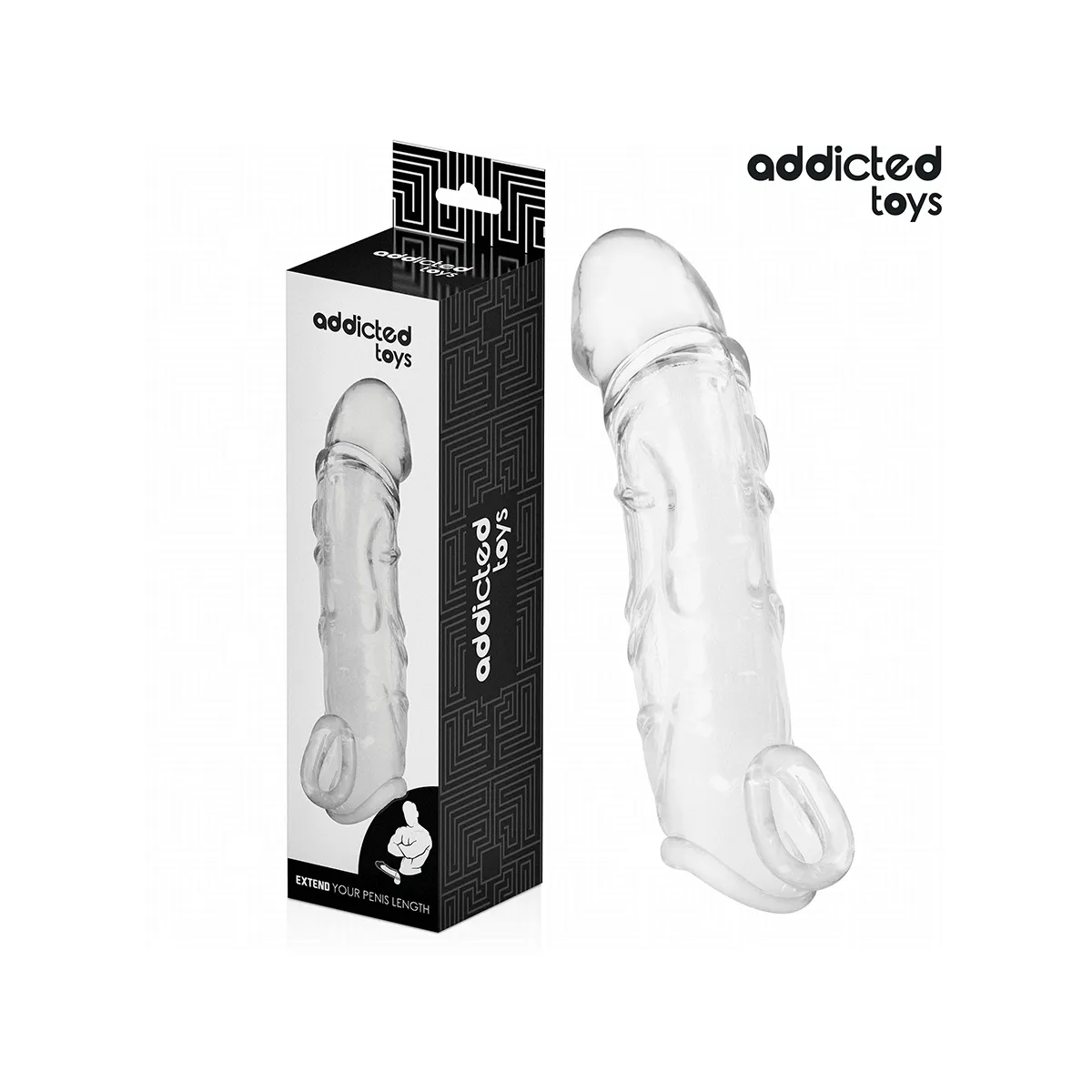 Transparente Penisverlängerung 27 cm von Addicted Toys | Fesselliebe.de