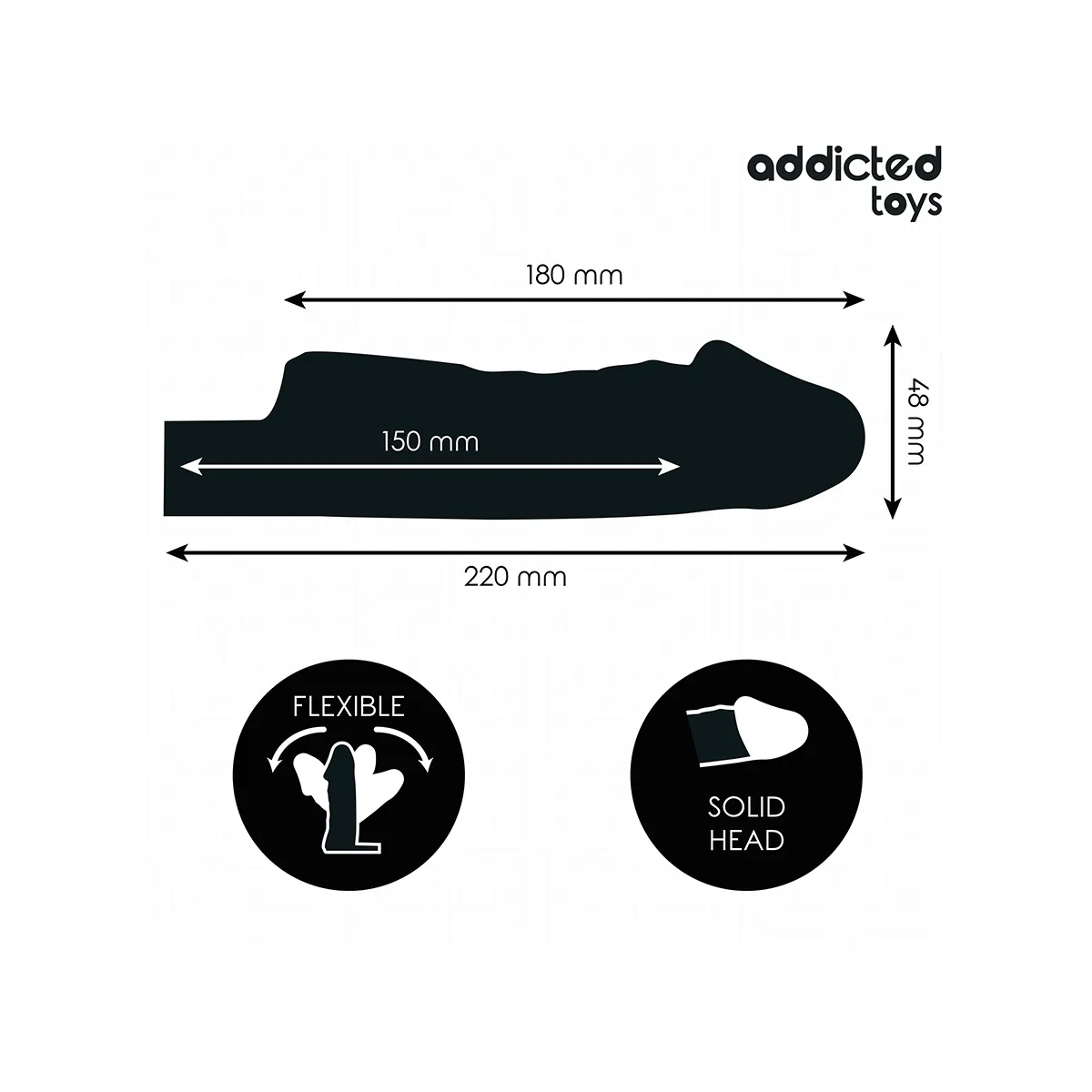 Transparente Penisverlängerung 27 cm von Addicted Toys | Fesselliebe.de