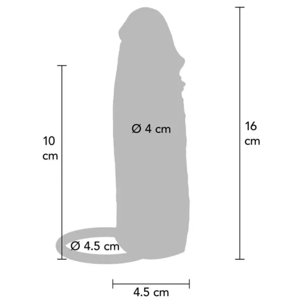 Feuchtigkeitsspendende Silikon-Penishülle In Karamell, 16 cm von Get Real | Fesselliebe.de