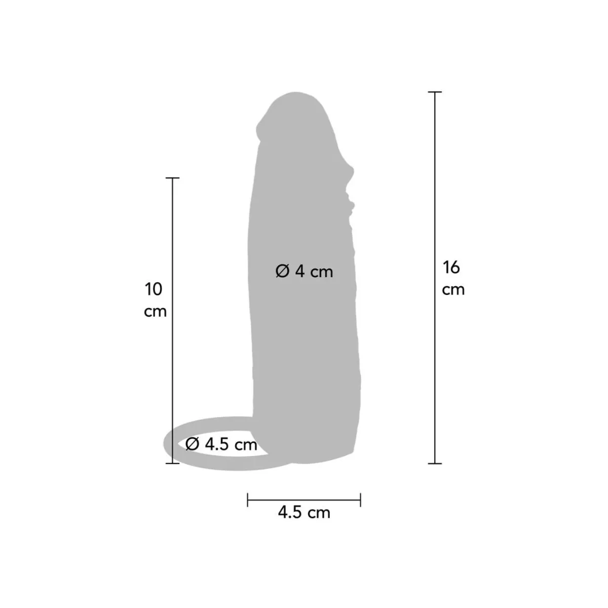 Feuchtigkeitsspendende Silikon-Vibrations-Penishülle In Karamell, 16 cm von Get Real | Fesselliebe.de