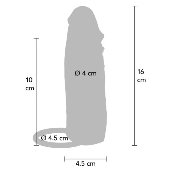 Feuchtigkeitsspendende Silikon-Vibrations-Penishülle In Karamell, 16 cm von Get Real | Fesselliebe.de