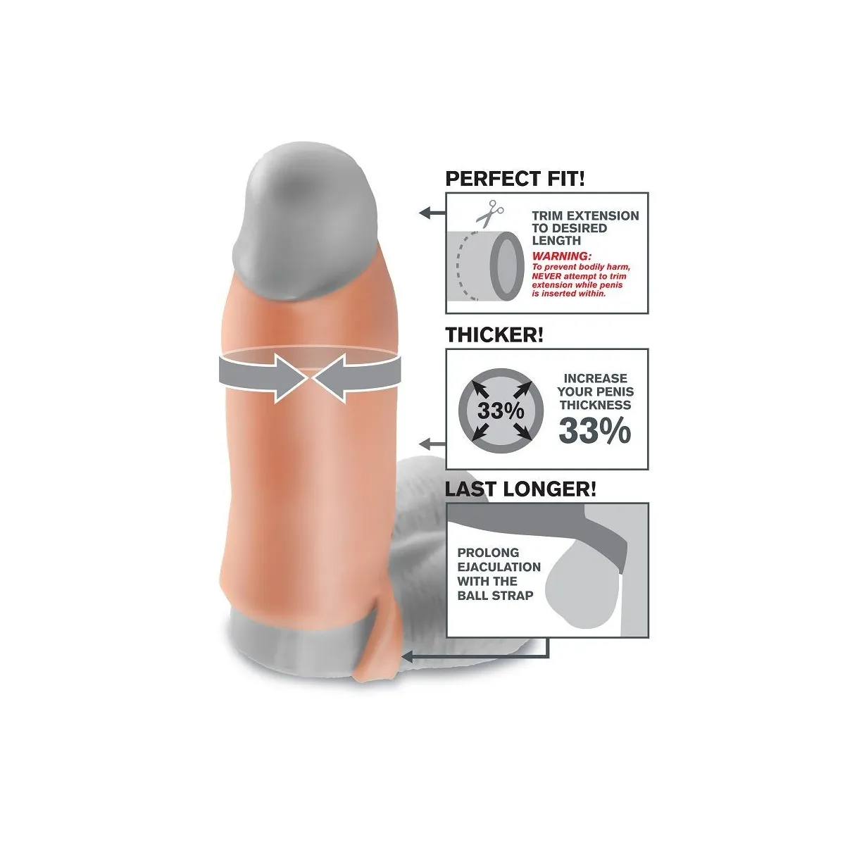 Real Feel Enhancer XL von Fantasy X-Tensions | Fesselliebe.de