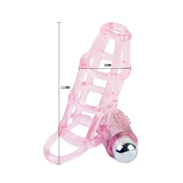 Sweet 10 Rhythms Silikon-Hülle und Ring für den Rosa Penis von Baile For Him | Fesselliebe.de