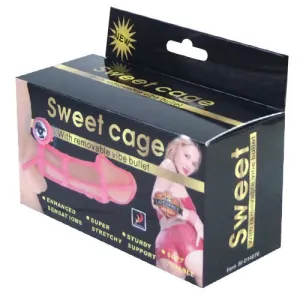 Sweet 10 Rhythms Silikon-Hülle und Ring für den Rosa Penis von Baile For Him