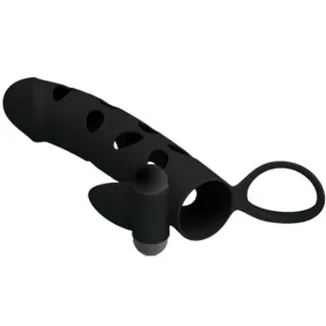 Silikonhülle mit Vibration 15,2 cm von Pretty Love Male