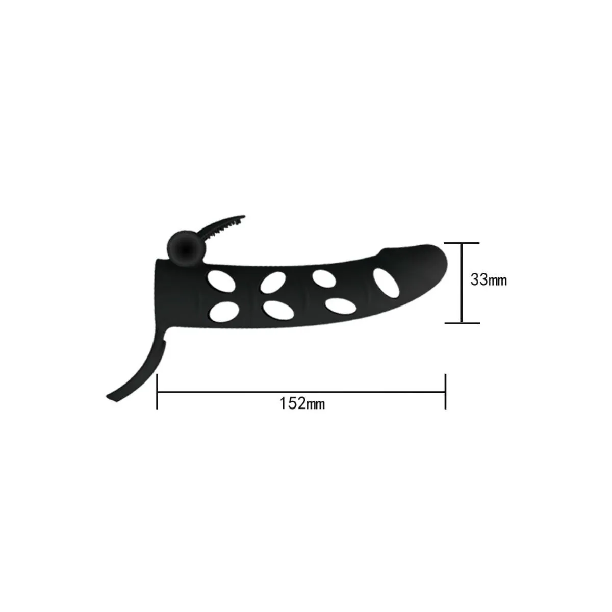 Silikonhülle mit Vibration 15,2 cm von Pretty Love Male | Fesselliebe.de