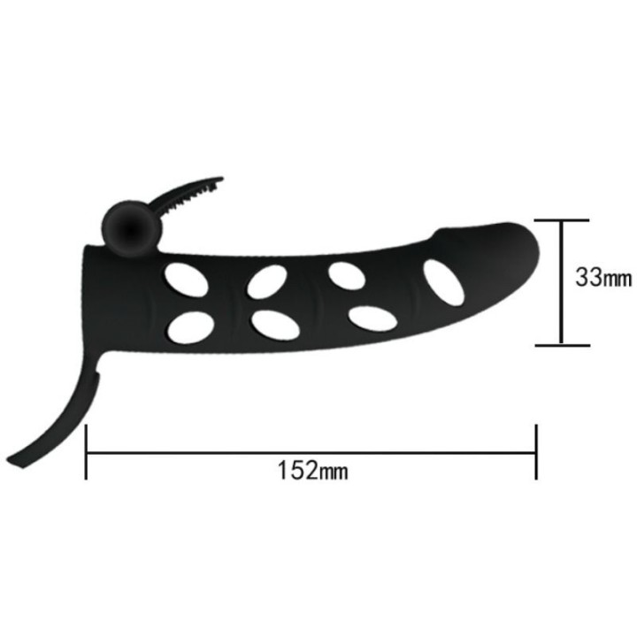 Silikonhülle mit Vibration 15,2 cm von Pretty Love Male | Fesselliebe.de