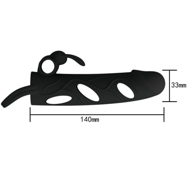 Silikonhülle mit Vibration 14 cm 1,0 von Pretty Love Male | Fesselliebe.de