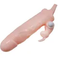 Brave Man Penisabdeckung mit Rabbit und Doppelmotor Fleisch 16,5 cm von Baile For Him