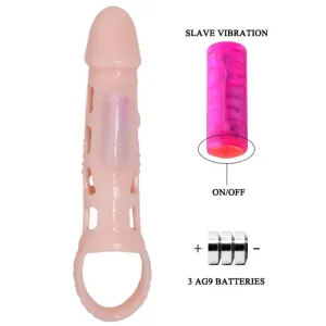 Penis Extender Cover mit Vibration und natürlichem Gurt 13,5 cm von Baile For Him