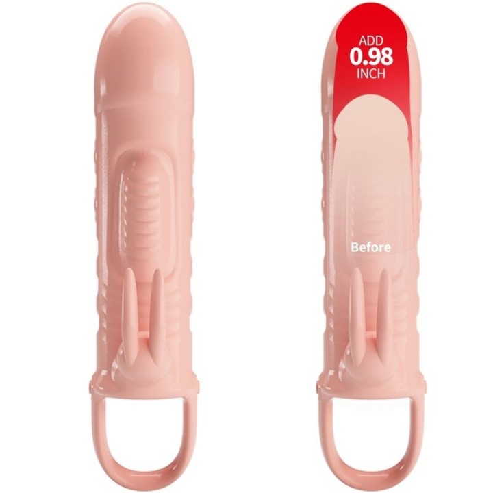 Sloane natürliche Rabbit-Penishülle von Pretty Love | Fesselliebe.de
