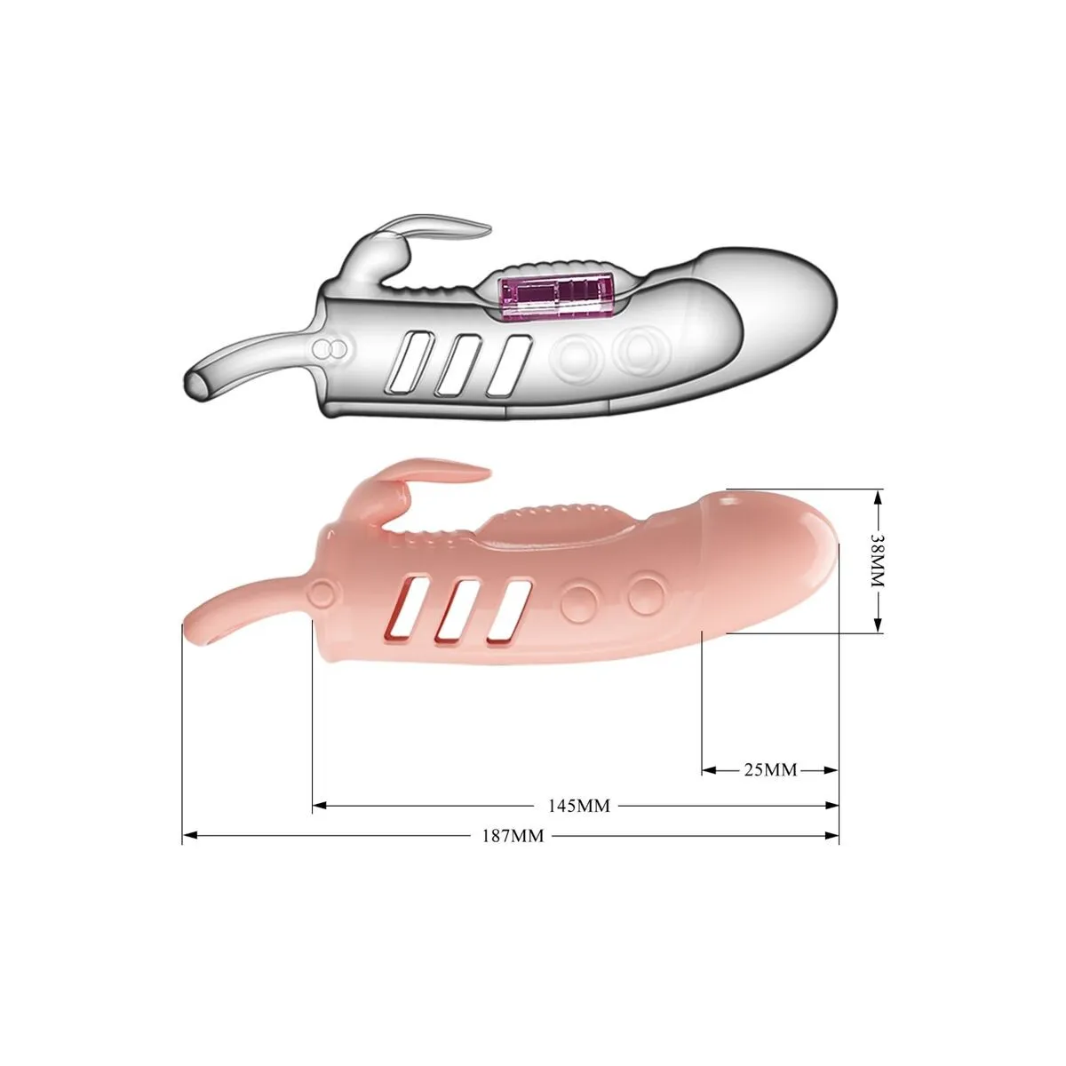 Sloane natürliche Rabbit-Penishülle von Pretty Love | Fesselliebe.de
