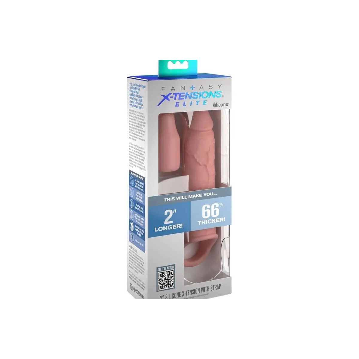 Pipedreams Verlängerung mit Riemen 15,24 cm Haut von Fantasy X-Tensions | Fesselliebe.de