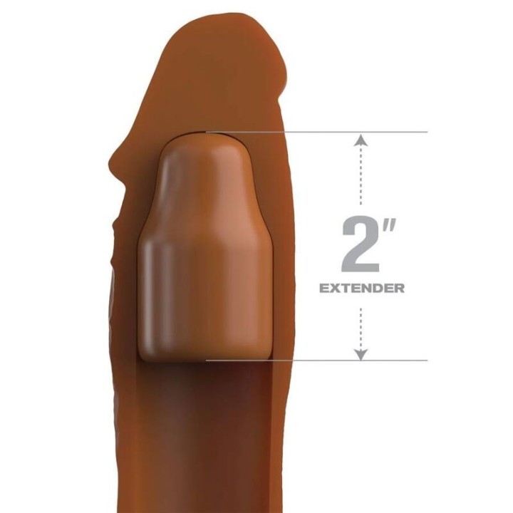 Pipedreams Hülse 20,32 cm + 5,00 cm Zoll Stecker Karamell von Fantasy X-Tensions | Fesselliebe.de