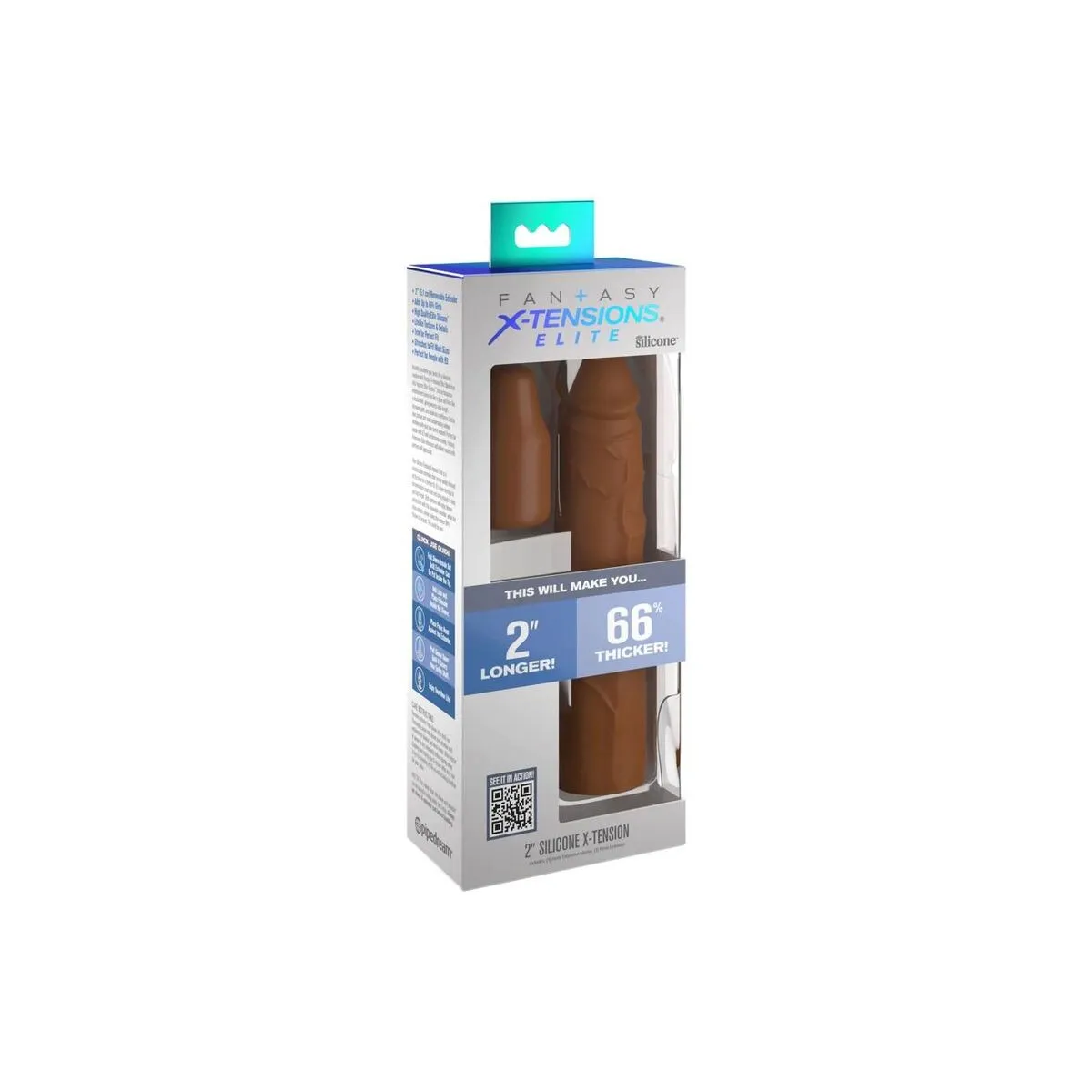 Pipedreams Hülse 20,32 cm + 5,00 cm Zoll Stecker Karamell von Fantasy X-Tensions | Fesselliebe.de