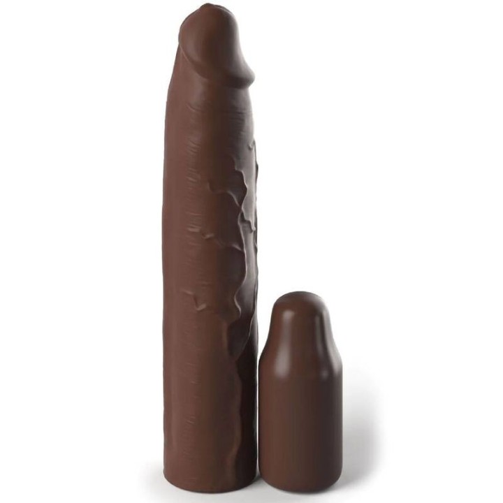 Pipedreams Sleeve 22,86 cm + 7,62 cm Plug Brown von Fantasy X-Tensions | Fesselliebe.de