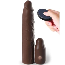 Pipedreams Hülse 22,86 cm + 7,62 cm Stecker Remote Braun von Fantasy X-Tensions | Fesselliebe.de