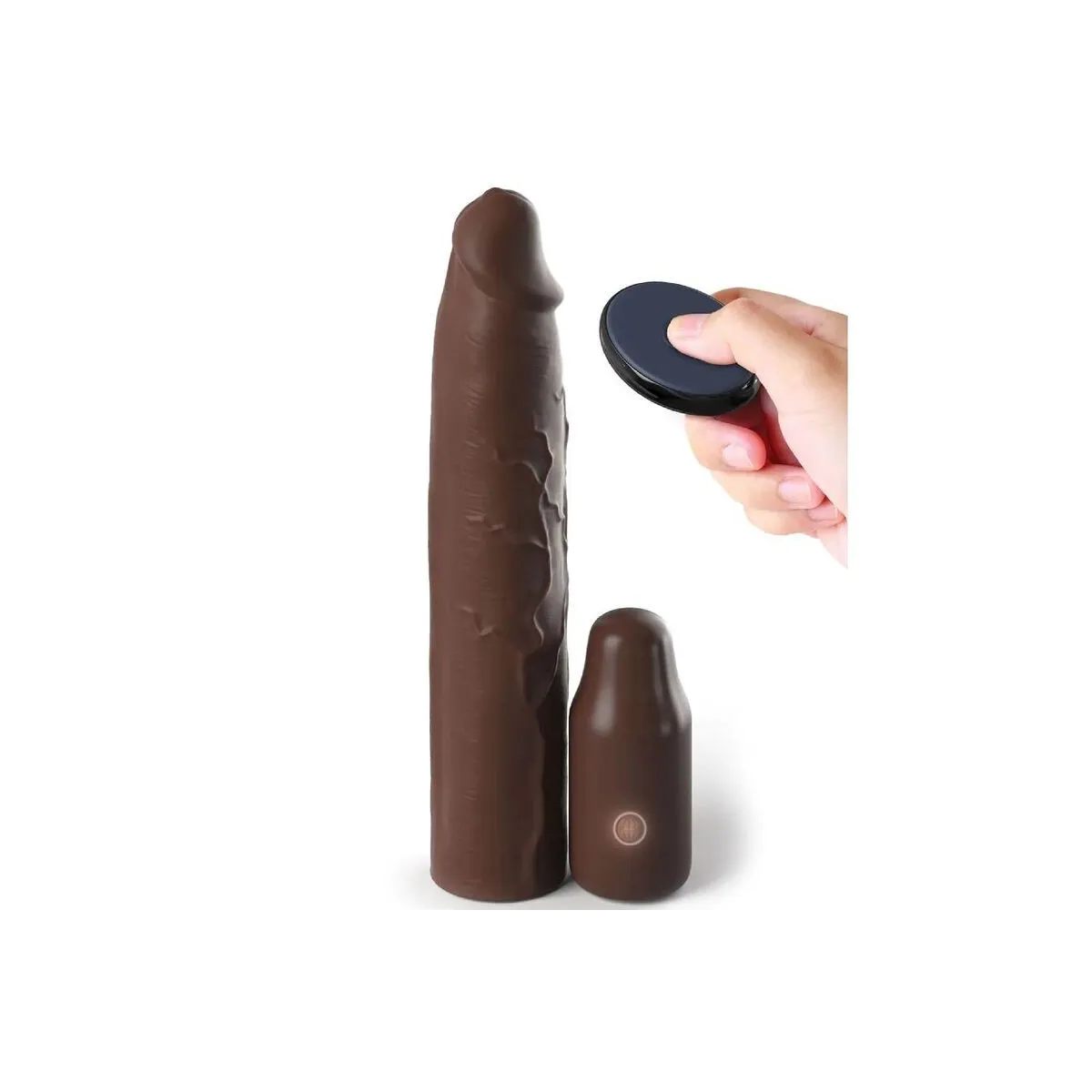 Pipedreams Hülse 22,86 cm + 7,62 cm Stecker Remote Braun von Fantasy X-Tensions | Fesselliebe.de