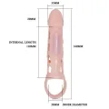 Harrison Penis Extender Cover mit Vibration und Riemen 13,5 cm von Pretty Love Male