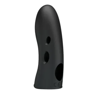Marico Schwarze Elektrostimulator-Fingerhülle von Pretty Love Male