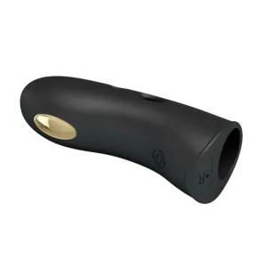 Marico Schwarze Elektrostimulator-Fingerhülle von Pretty Love Male