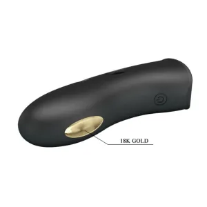 Marico Schwarze Elektrostimulator-Fingerhülle von Pretty Love Male